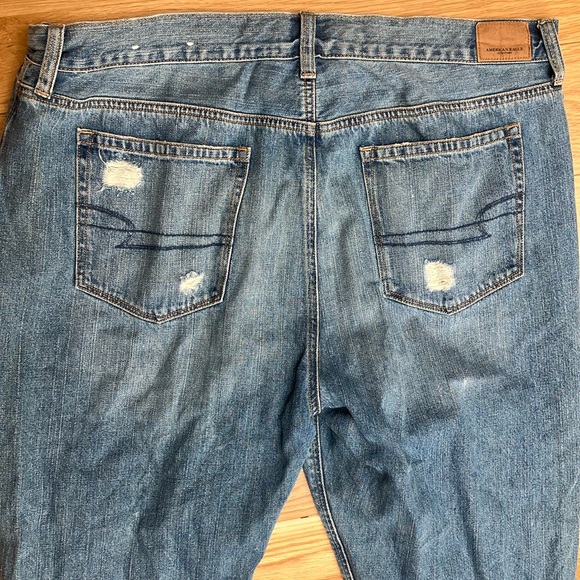 American Eagle Outfitters Relaxed distressed  Blue Jeans 20 Long - Picture 7 of 7